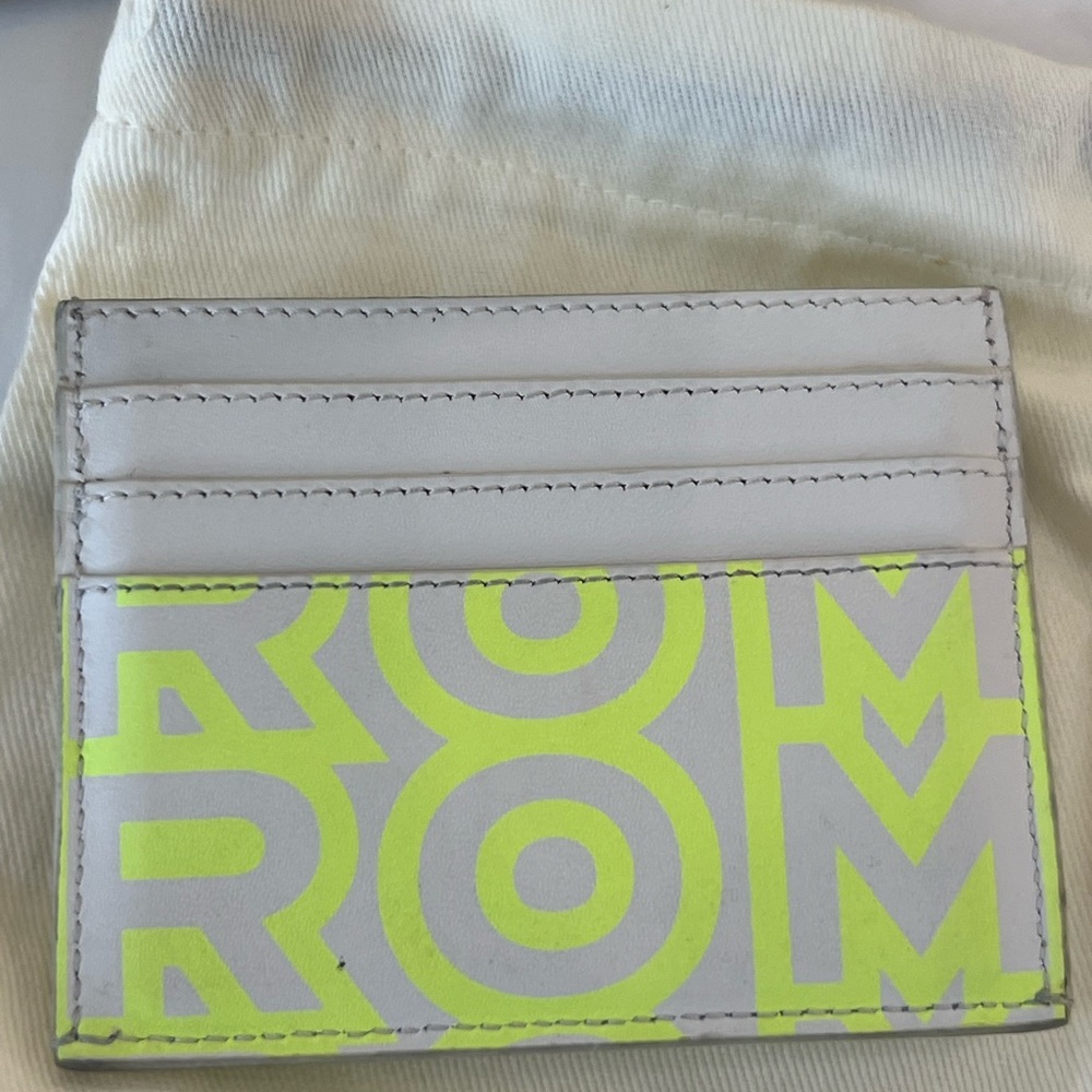 Fendi Neon Yellow and white Marc Jacob’s callab card Wallet - Picture 3 of 6